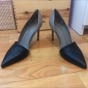 Vince Claire Choked Up Leather D'Orsay Heels